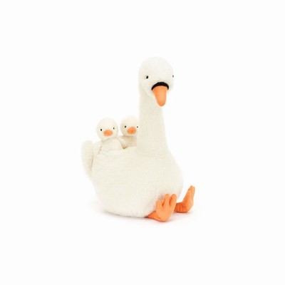 Jellycat Featherful Swan Birds New Zealand | RWFKV8629